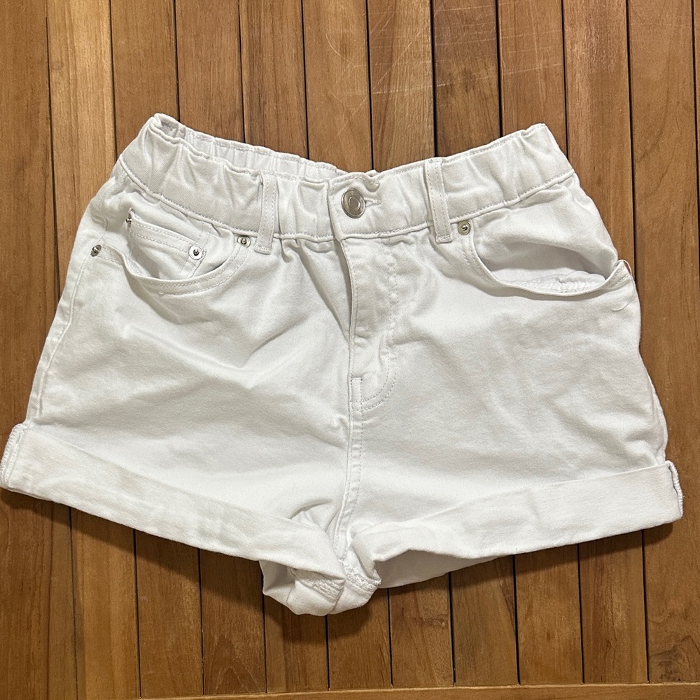 Gianni Bini High Waist White Women's Shorts